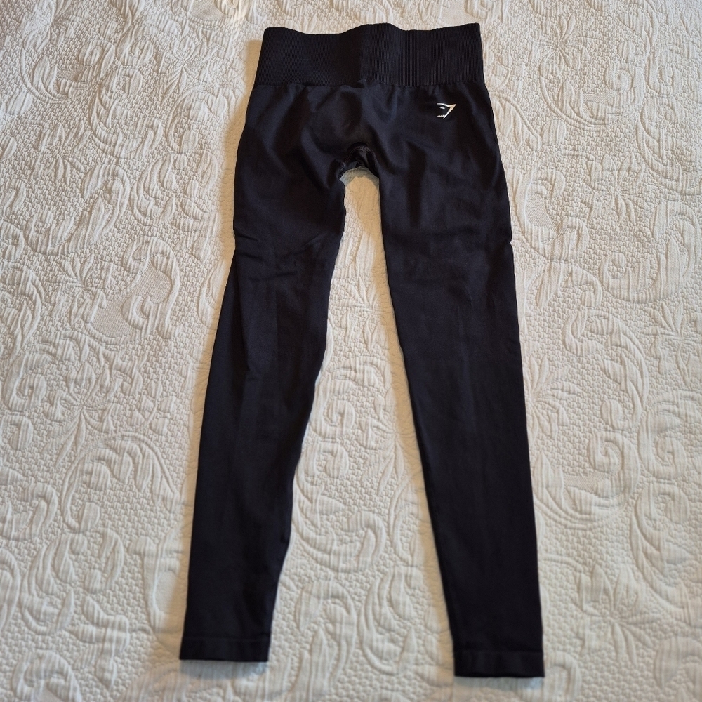 Gymshark women's size XS black ankle leggings VGUC